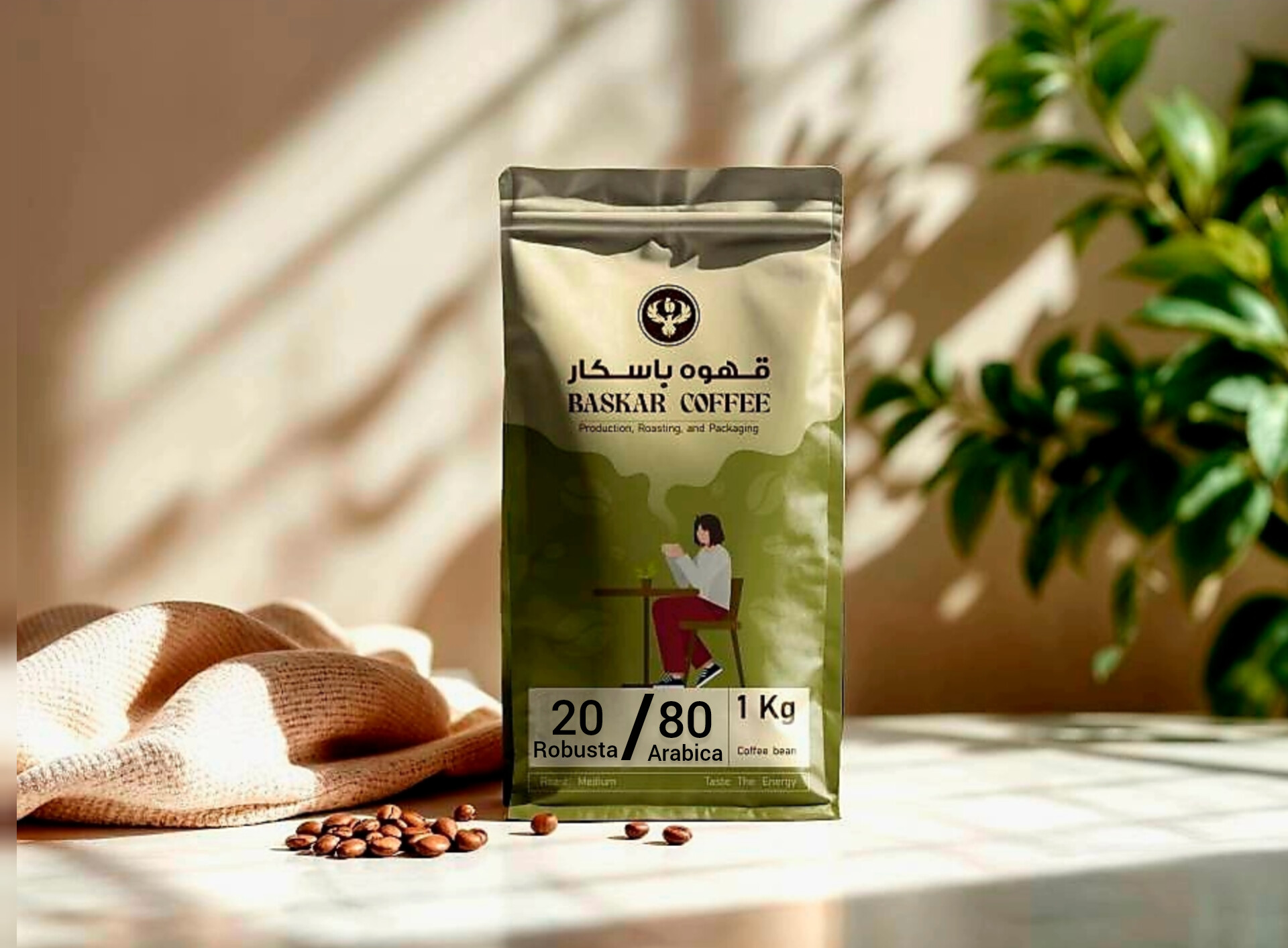 قهوه برند باسکار میکس دلیش ۲۰روبستا، ۸۰ عربیکا